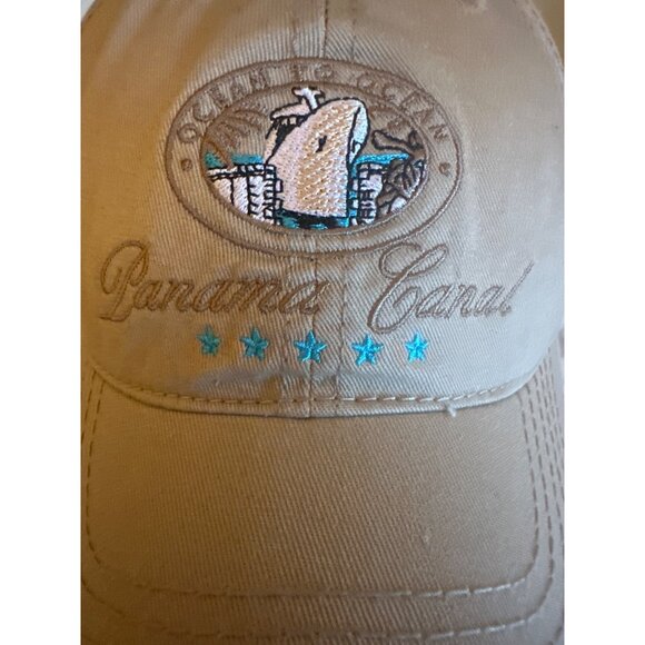 Panama Canal Embroidered New Horizons Cap Adjustable - Picture 2 of 6